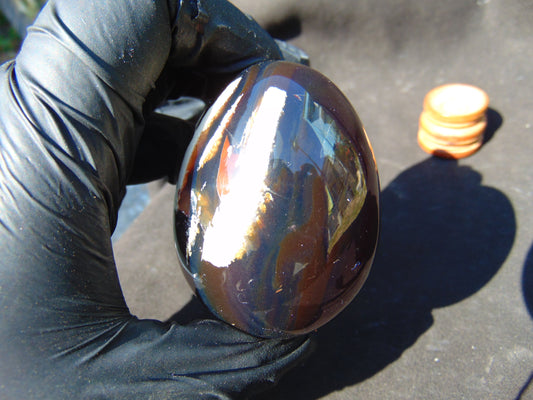 104 gr Shaped Egg 64x53 mm Indonesian Amber for Healing AJT366