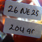 204 gr Small Necklace beads Indonesian White Red Blue Amber for Healing 26NE25