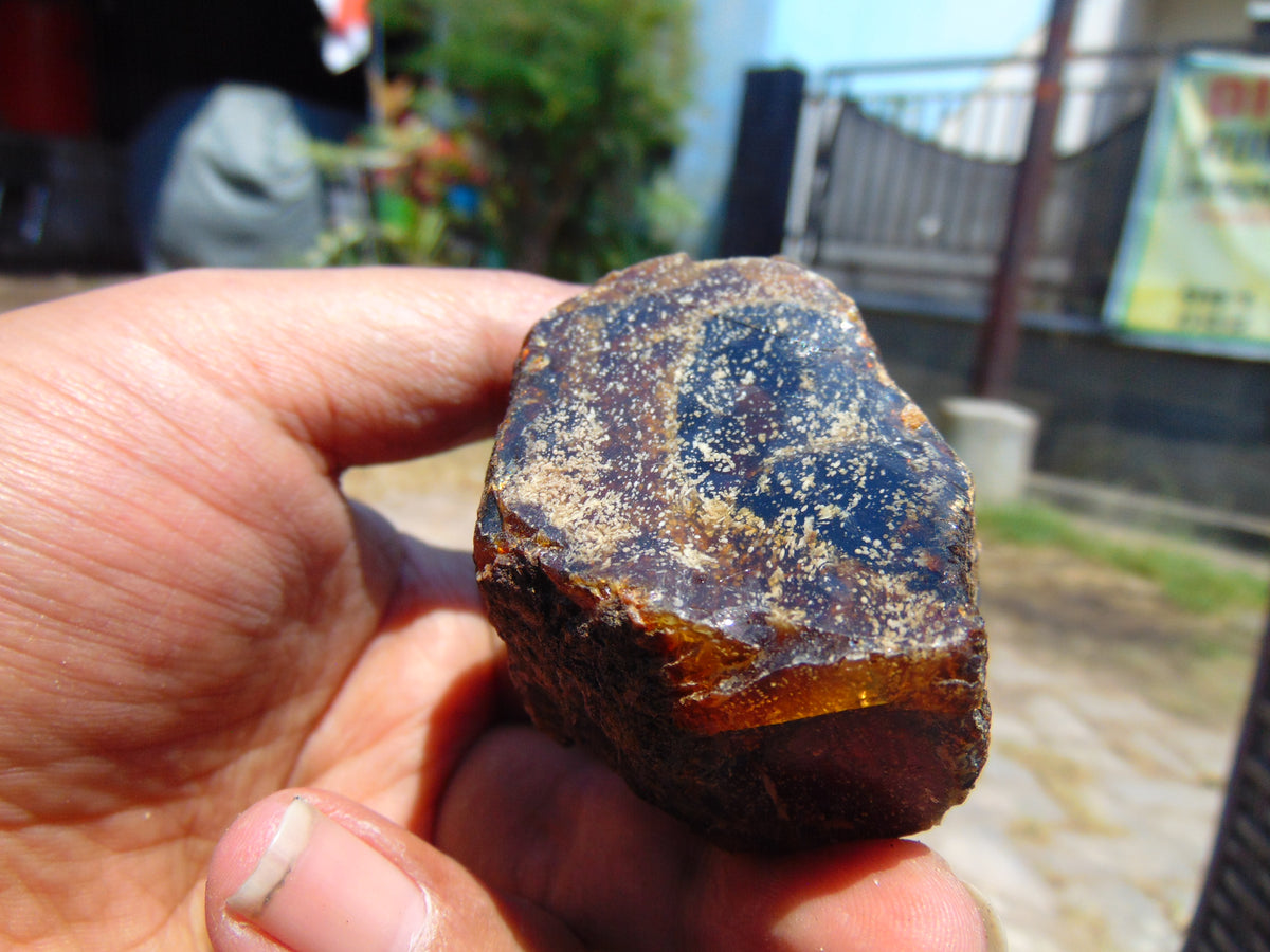60 gram Rough Raw Indonesian Blue Amber for Healing 26MRB1