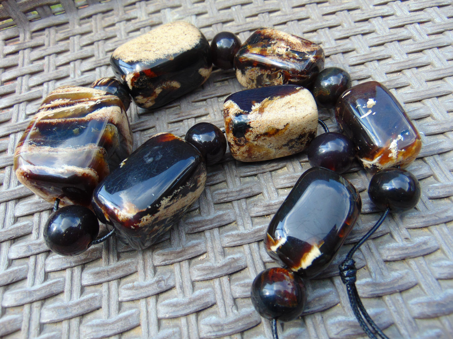 297 gr Small Necklace beads Indonesian Amber for Healing 26NE18