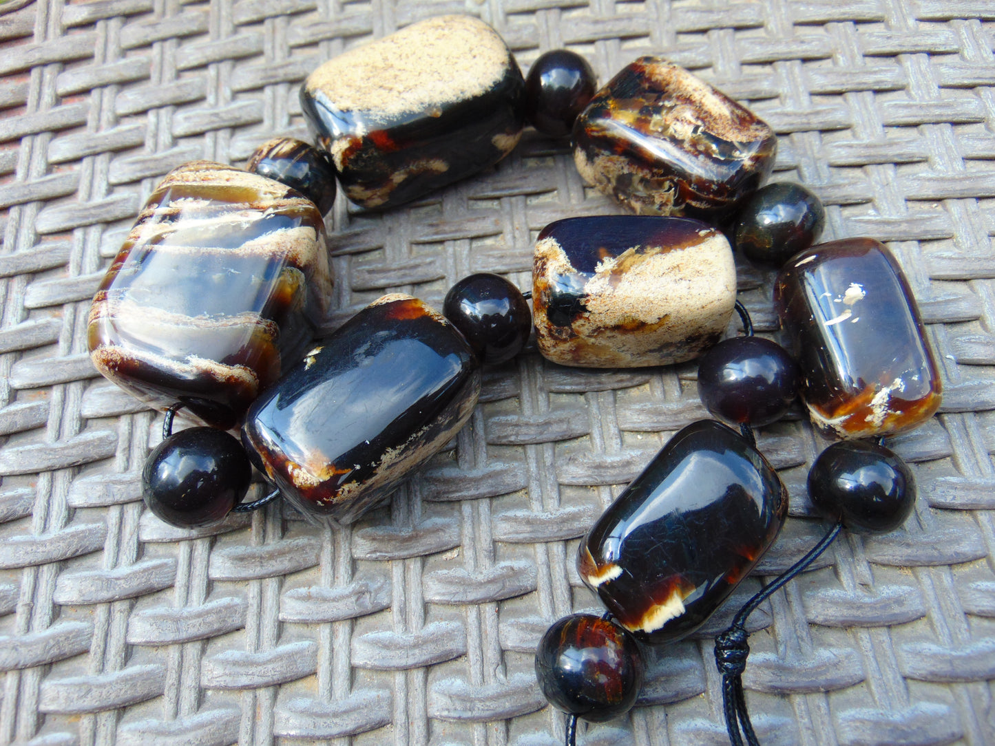 297 gr Small Necklace beads Indonesian Amber for Healing 26NE18