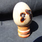 109 gr Shaped Egg 93x73 mm Indonesian White Amber for Healing AJT379