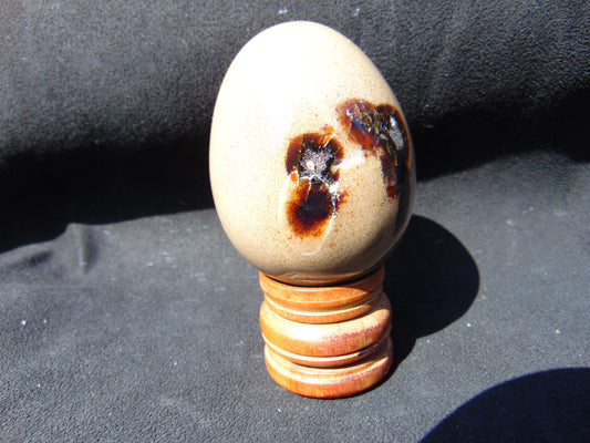 109 gr Shaped Egg 93x73 mm Indonesian White Amber for Healing AJT379