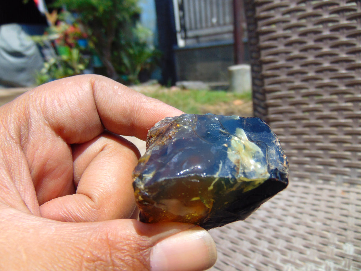 22 gram Rough Raw Indonesian Blue Amber for Healing 26MRM27