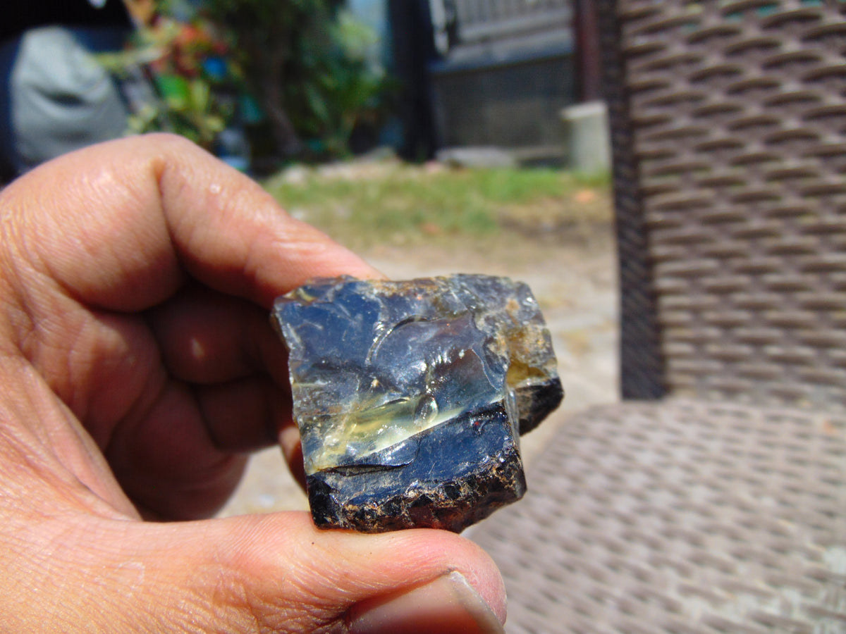 22 gram Rough Raw Indonesian Blue Amber for Healing 26MRM27