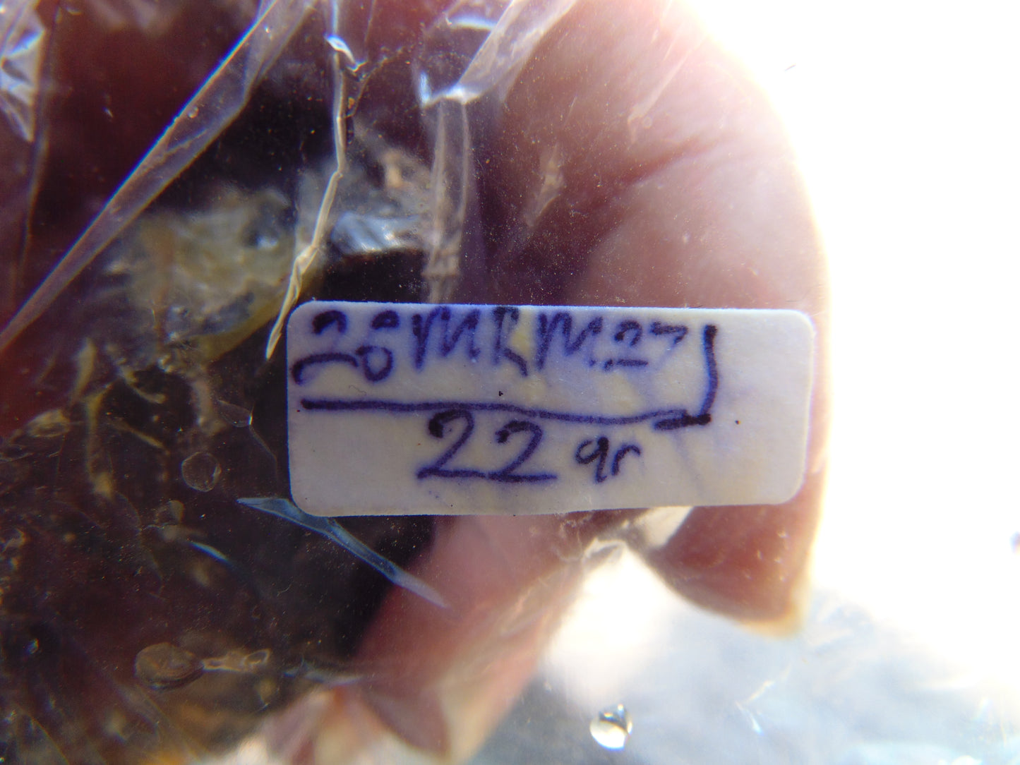 22 gram Rough Raw Indonesian Blue Amber for Healing 26MRM27