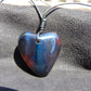 8 gr Heart Pendant Indonesian Blue Amber for Healing 25Y184