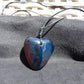 8 gr Heart Pendant Indonesian Blue Amber for Healing 25Y184