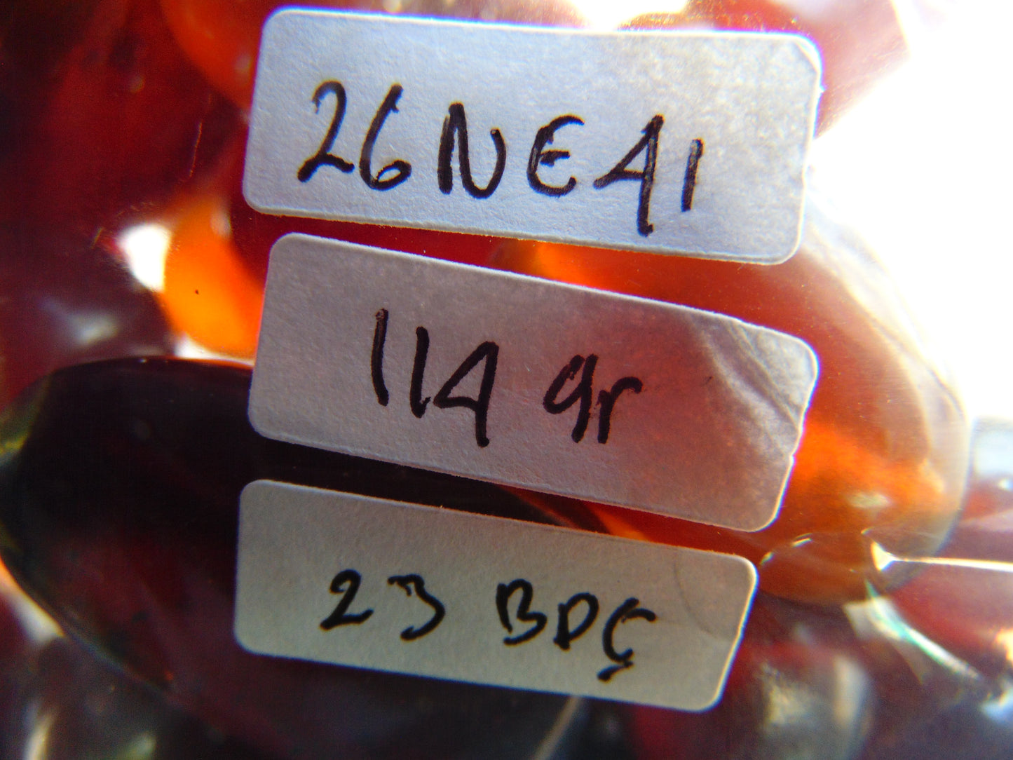 114 gr Small Necklace beads Indonesian Amber for Healing 26NE41