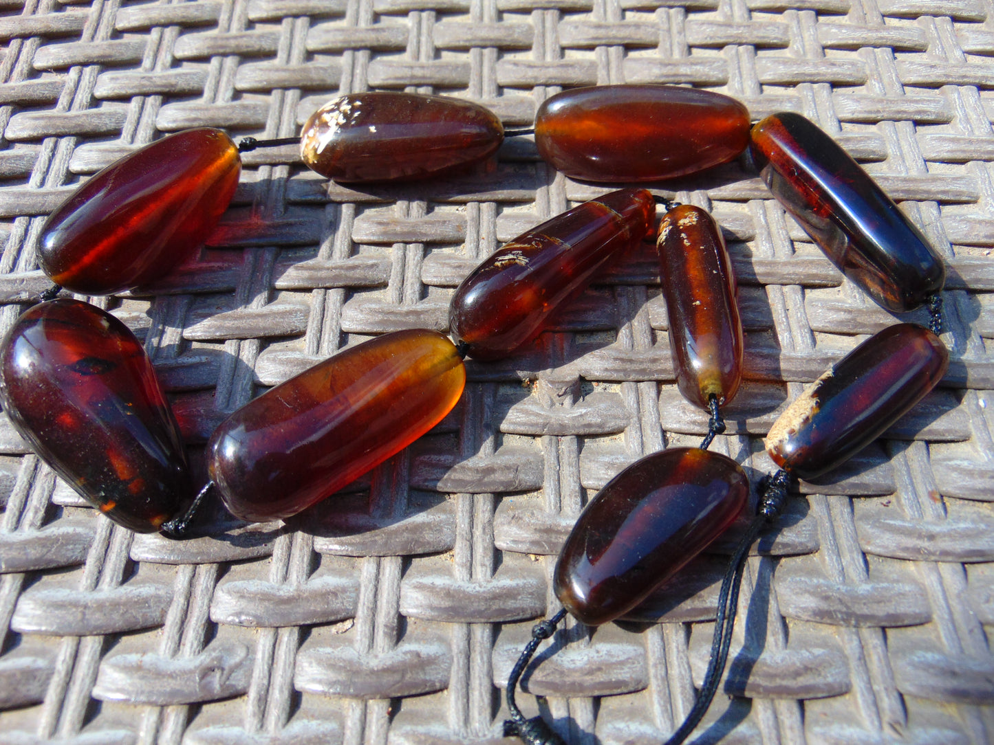 84 gr Small Necklace beads Indonesian Amber for Healing 26NE34