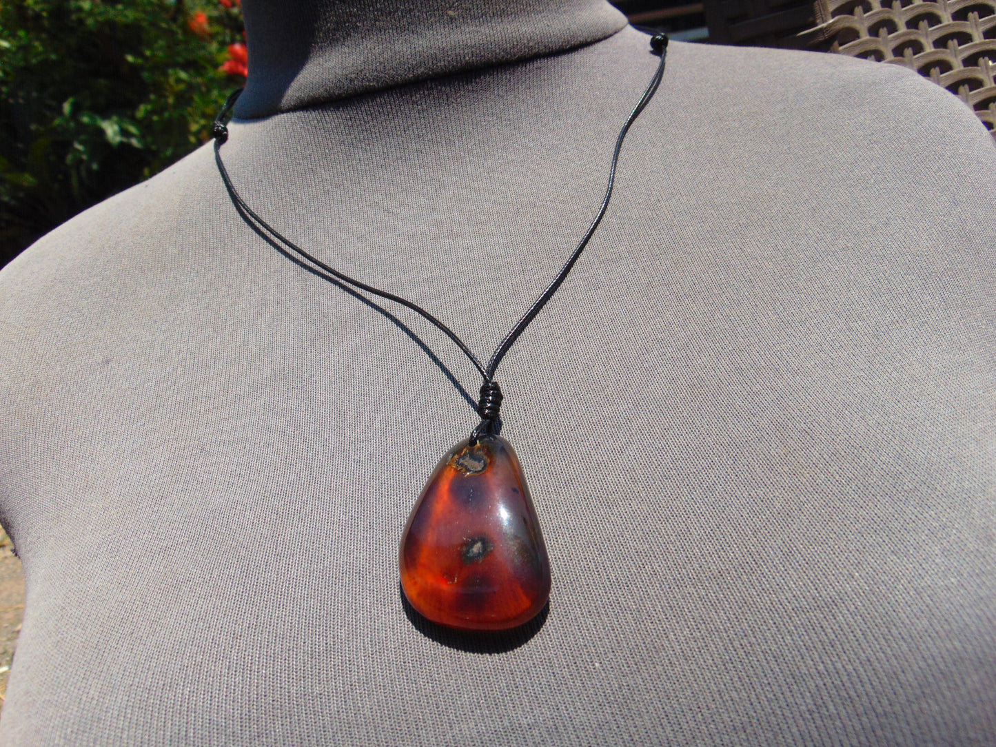 7 gr  Pendant Indonesian Blue Amber for Healing A39
