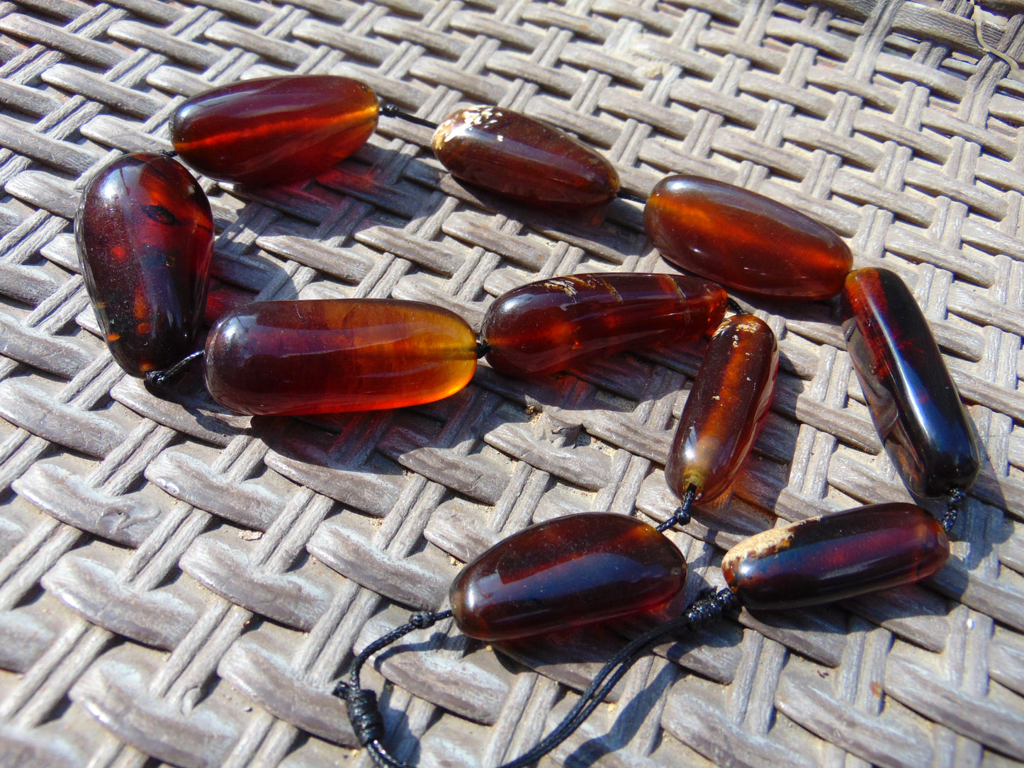 84 gr Small Necklace beads Indonesian Amber for Healing 26NE34