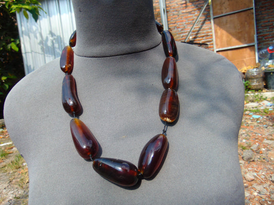 84 gr Small Necklace beads Indonesian Amber for Healing 26NE34