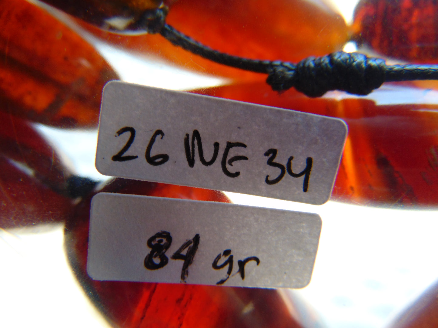 84 gr Small Necklace beads Indonesian Amber for Healing 26NE34