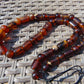 65 gr Small Necklace beads Indonesian Yellow Red Amber for Healing 26NE43