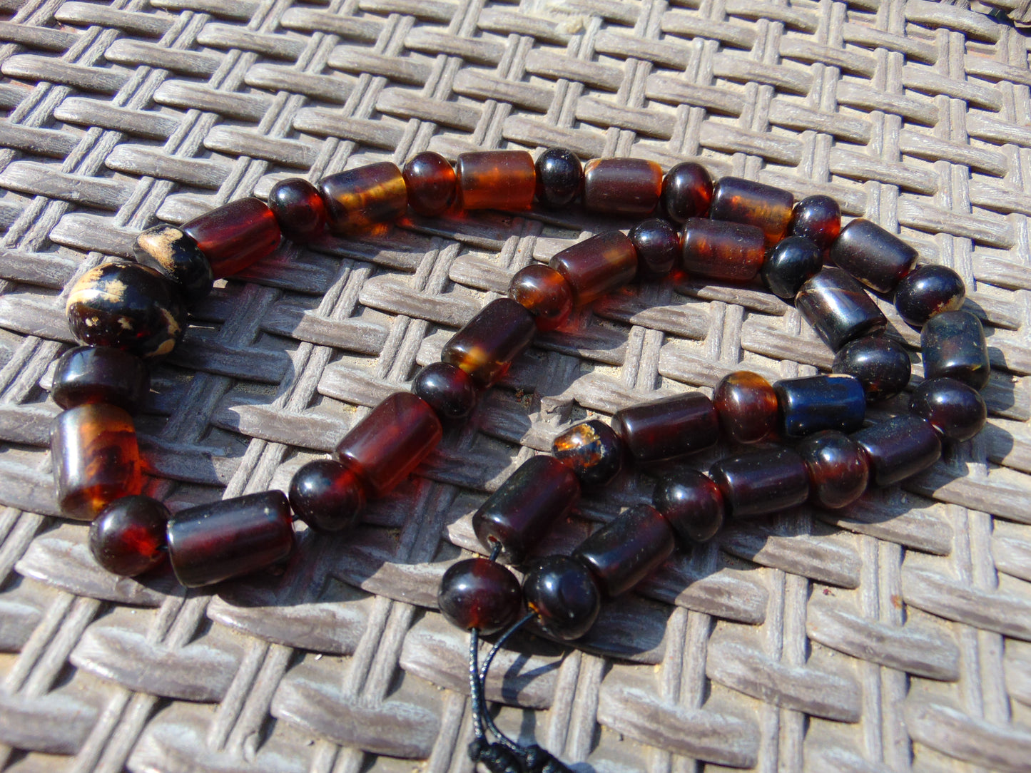 65 gr Small Necklace 43 beads Indonesian Amber for Healing 26NE51