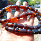 65 gr Small Necklace 43 beads Indonesian Amber for Healing 26NE51