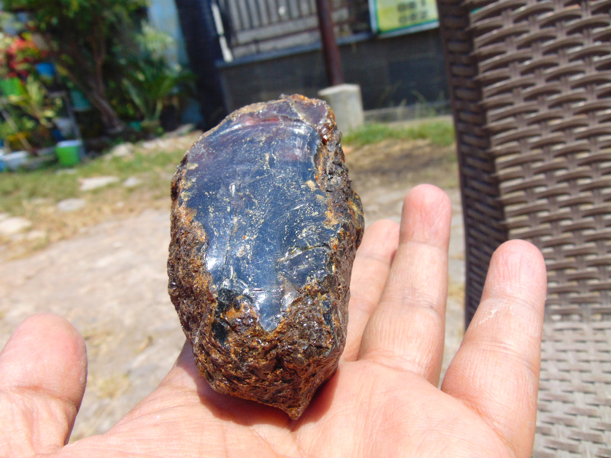 71 gram Rough Raw Indonesian Blue Amber for Healing 26MRB43