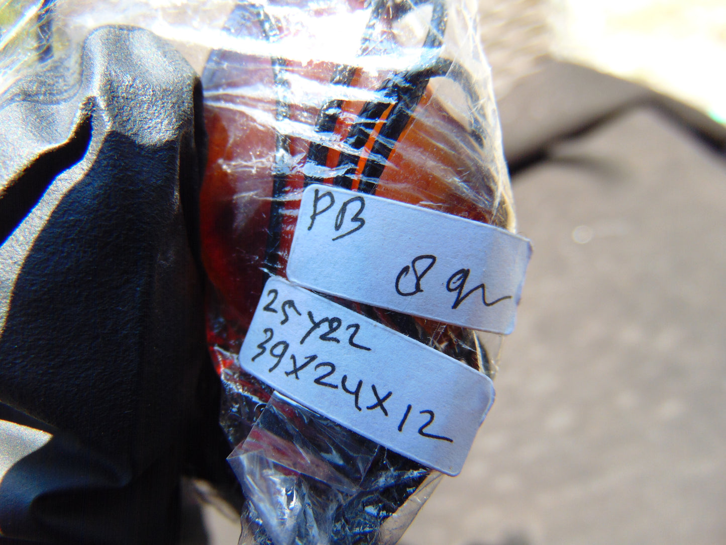 8 gr Comma Pendant Indonesian Blue Amber for Healing 25Y22