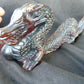 179 gram Dragon carving 3D 20x5.1x8 cm Indonesian Blue Purple Amber