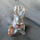 179 gram Dragon carving 3D 20x5.1x8 cm Indonesian Blue Purple Amber