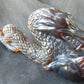 179 gram Dragon carving 3D 20x5.1x8 cm Indonesian Blue Purple Amber