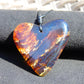 12 gr Heart Pendant Indonesian blue Amber for Healing 26A217