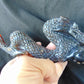 179 gram Dragon carving 3D 20x5.1x8 cm Indonesian Blue Purple Amber