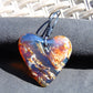 12 gr Heart Pendant Indonesian blue Amber for Healing 26A217