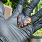 12 gr Heart Pendant Indonesian blue Amber for Healing 26A217