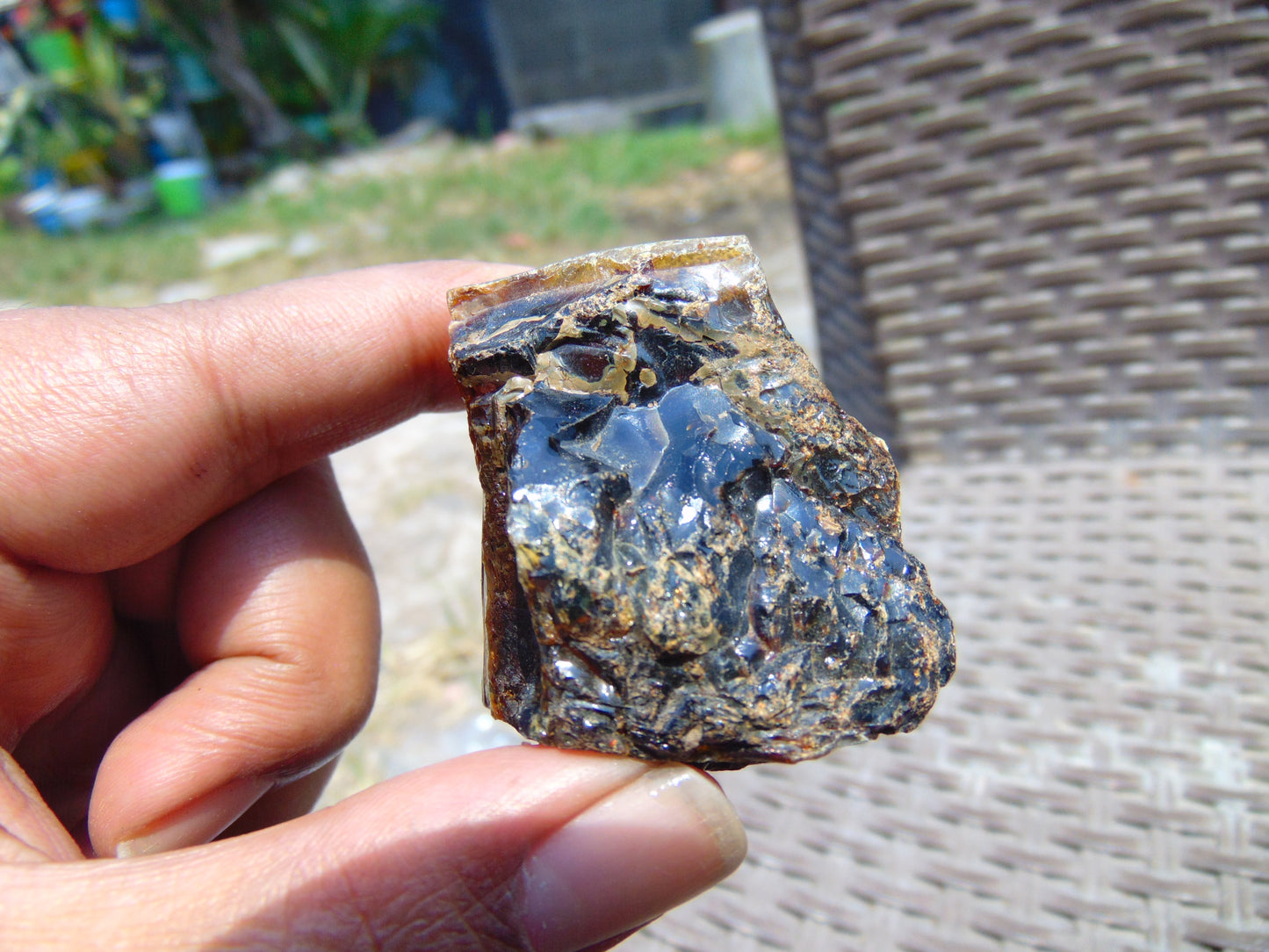 25 gram Rough Raw Indonesian Blue Amber for Healing 26MRB51