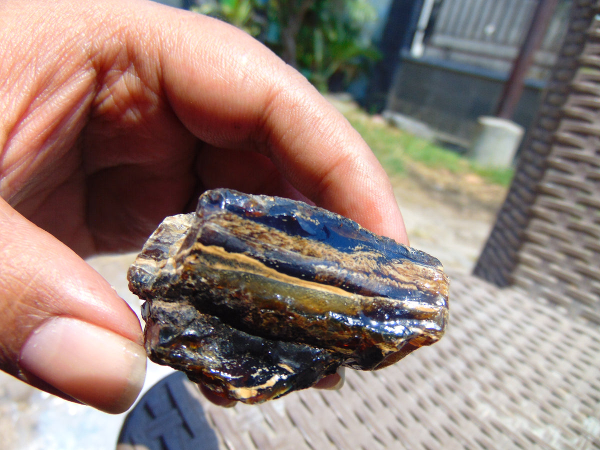25 gram Rough Raw Indonesian Blue Amber for Healing 26MRB51