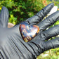 12 gr Heart Pendant Indonesian blue Amber for Healing 26A217