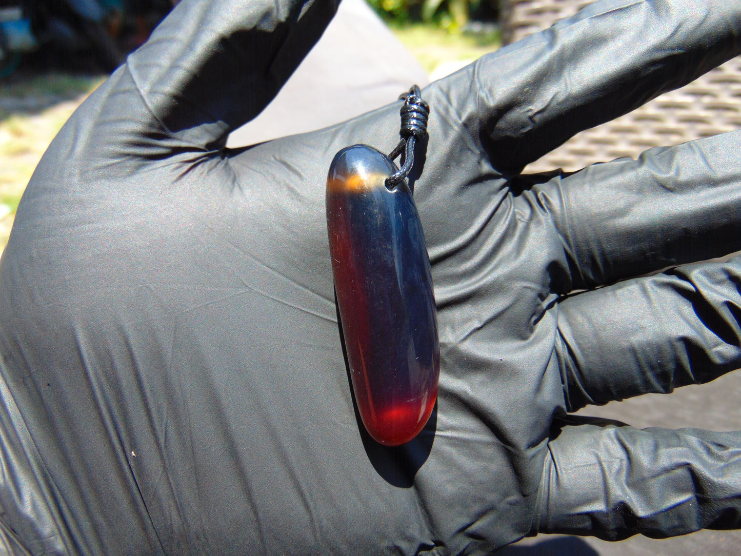 10 gr  Teardrop Pendant Indonesian Amber for Healing N7