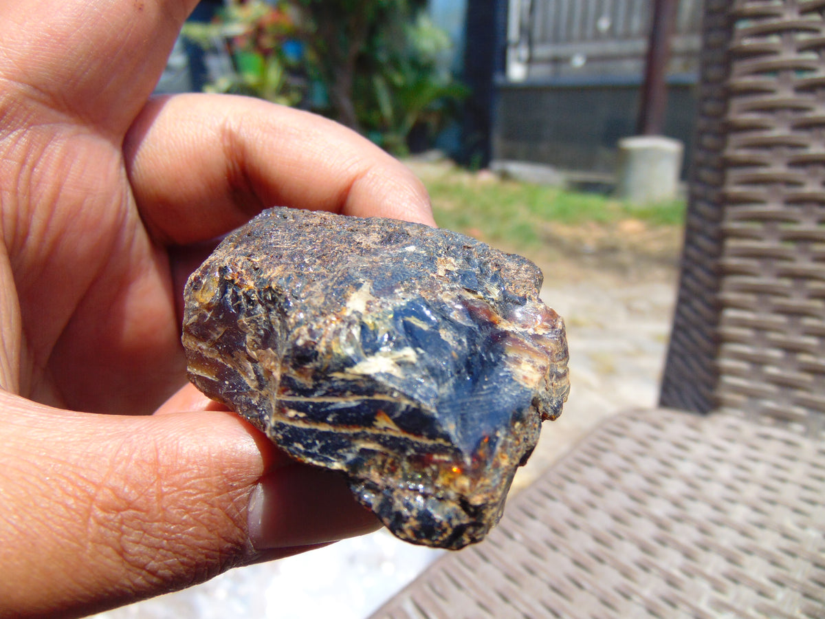 25 gram Rough Raw Indonesian Blue Amber for Healing 26MRB51