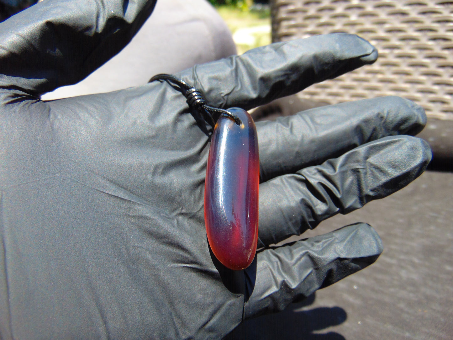 10 gr  Teardrop Pendant Indonesian Amber for Healing N7