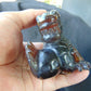 179 gram Dragon carving 3D 20x5.1x8 cm Indonesian Blue Purple Amber
