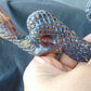179 gram Dragon carving 3D 20x5.1x8 cm Indonesian Blue Purple Amber
