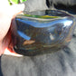 1186 gr full polished 10x6x5 cm Indonesia Black Blue Amber for Healing ML41