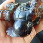 179 gram Dragon carving 3D 20x5.1x8 cm Indonesian Blue Purple Amber
