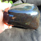 1186 gr full polished 10x6x5 cm Indonesia Black Blue Amber for Healing ML41