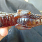179 gram Dragon carving 3D 20x5.1x8 cm Indonesian Blue Purple Amber