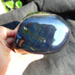 1186 gr full polished 10x6x5 cm Indonesia Black Blue Amber for Healing ML41