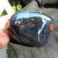 1186 gr full polished 10x6x5 cm Indonesia Black Blue Amber for Healing ML41