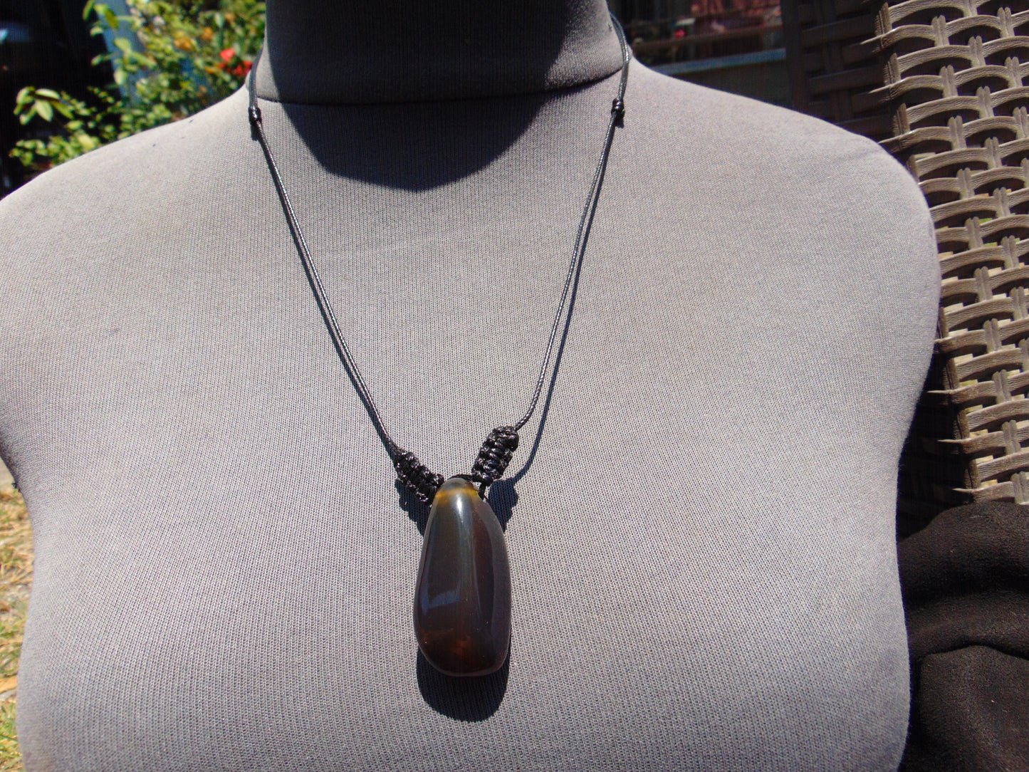 7 gr  Pendant Indonesian Blue Amber for Healing A85