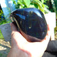 1186 gr full polished 10x6x5 cm Indonesia Black Blue Amber for Healing ML41