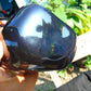 1186 gr full polished 10x6x5 cm Indonesia Black Blue Amber for Healing ML41