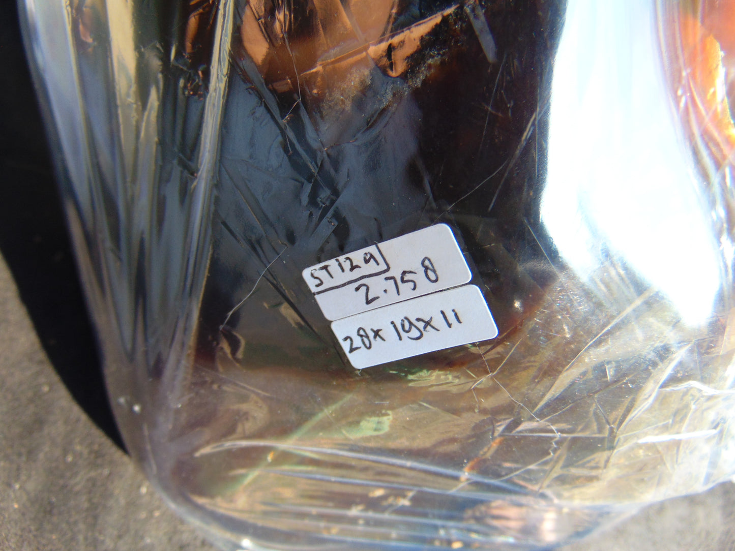 2756 gr full polished 28x19x11 cm Indonesia Dark Blue Amber for Healing ST124