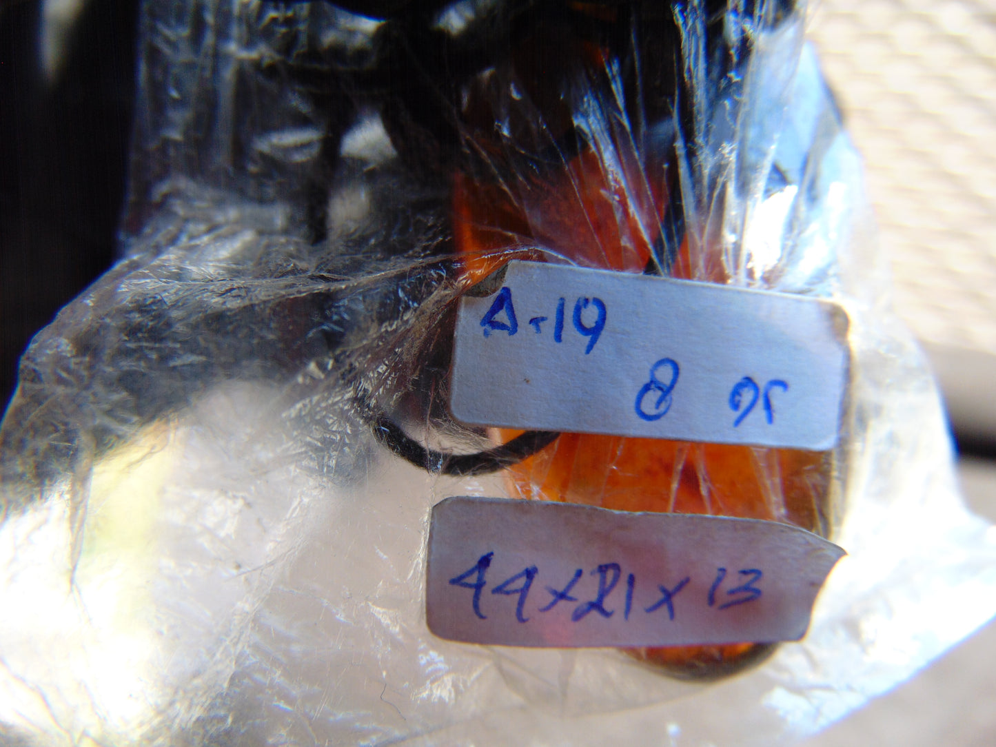 8 gr  Pendant Indonesian Blue Amber for Healing A19