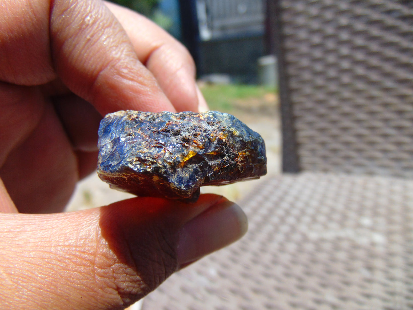 8 gram Rough Raw Indonesian Blue Amber for Healing 26MRB74